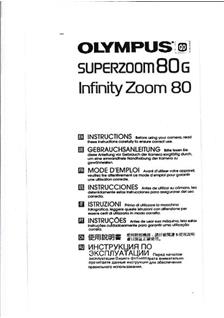 Olympus Superzoom 80 G manual. Camera Instructions.